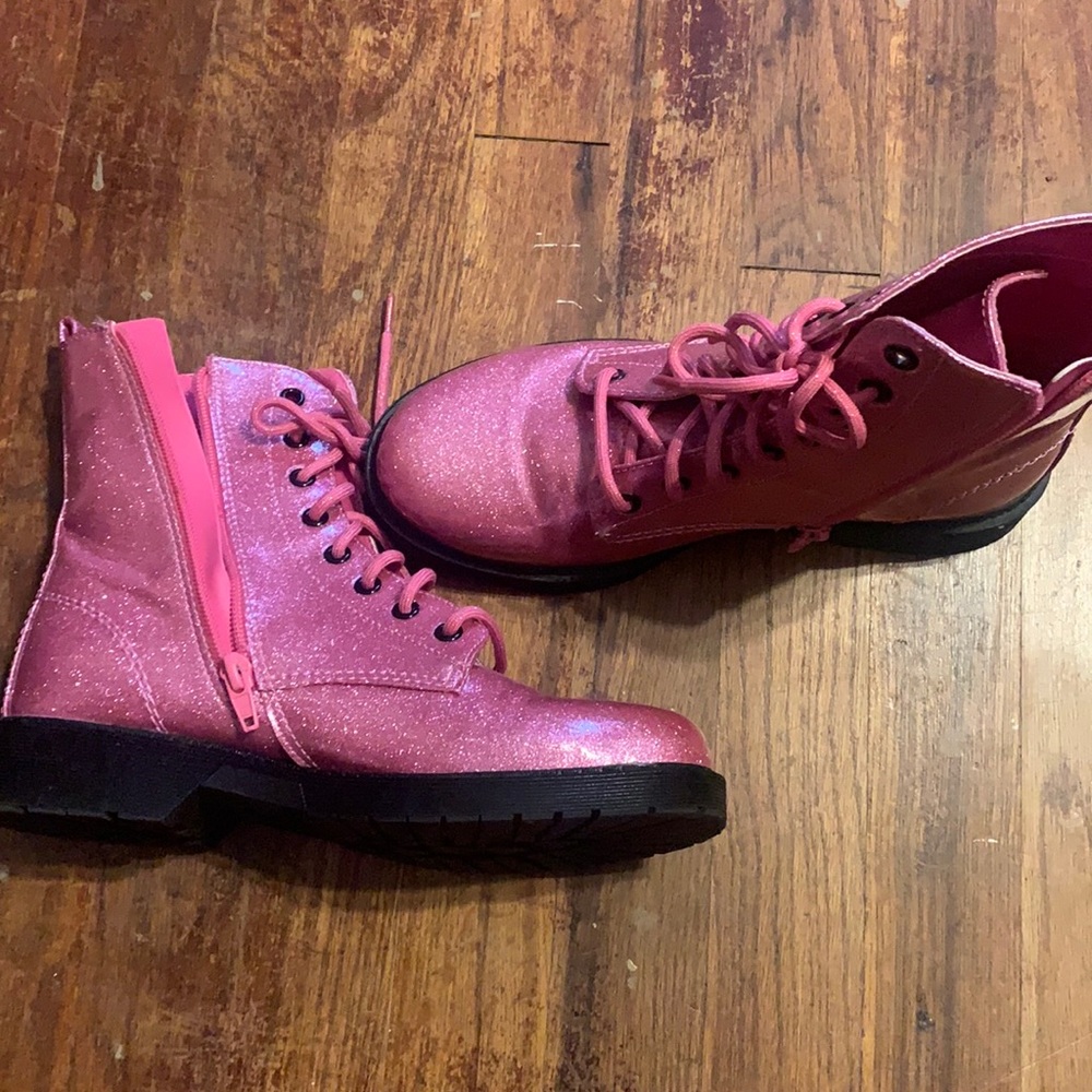Pink Sparkle Boots